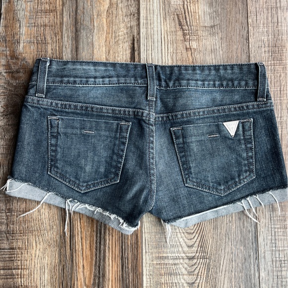 Low Rise Guess Denim Shorts - Picture 2 of 4